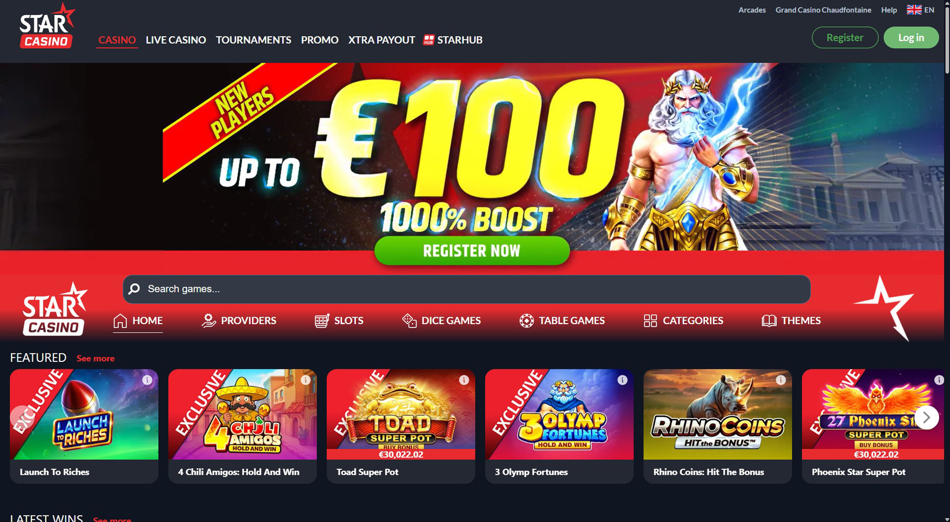10. CasinoStars