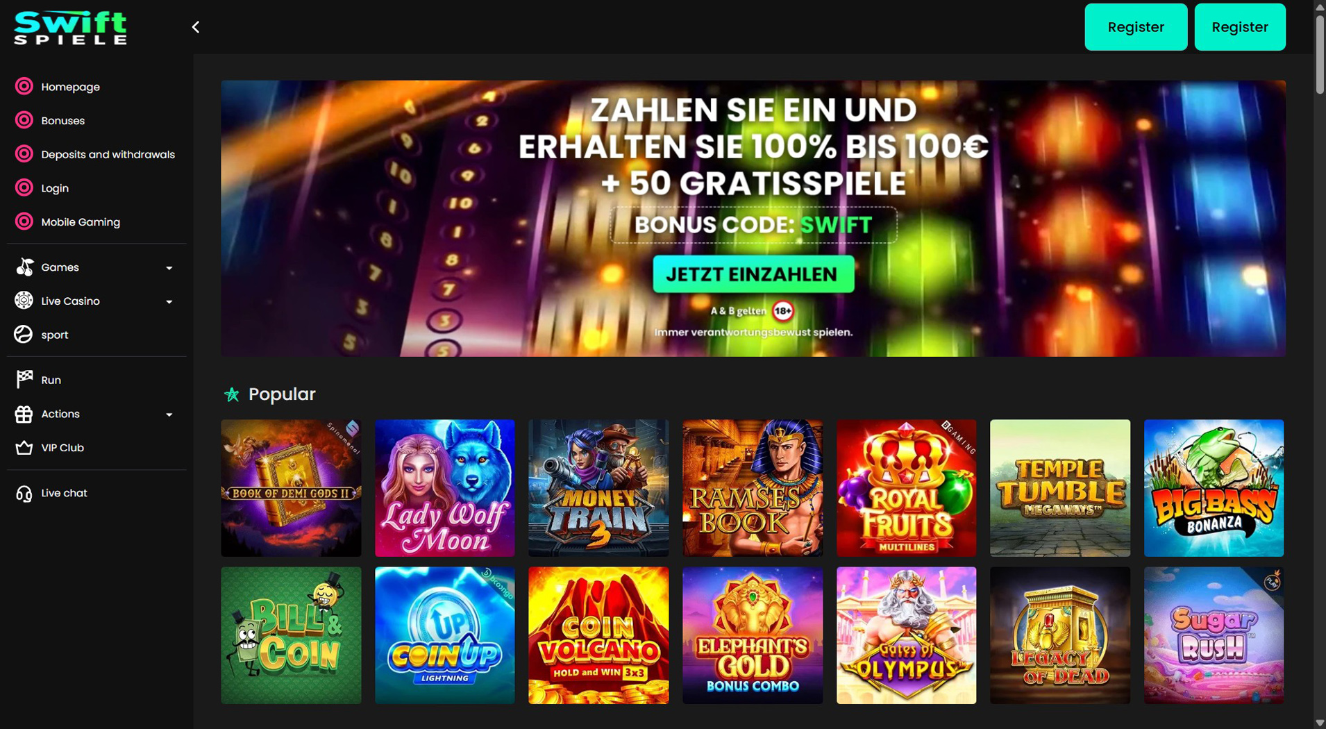 9. Swiftspiele